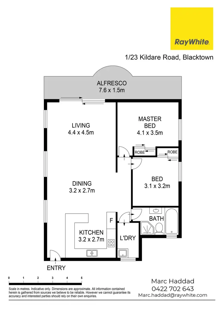 Floorplan of Homely unit listing, 1/23 Kildare Road, Blacktown NSW 2148
