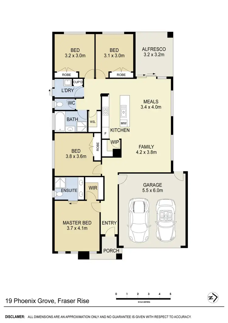 Floorplan of Homely house listing, 19 Phoenix Grove, Fraser Rise VIC 3336