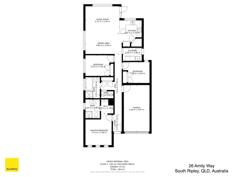 Floorplan of Homely house listing, 26 Amity Way, South Ripley QLD 4306