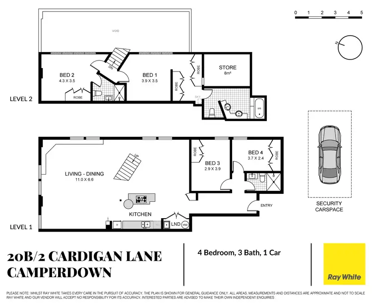 Floorplan of Homely apartment listing, 20B/2 Cardigan Lane, Camperdown NSW 2050