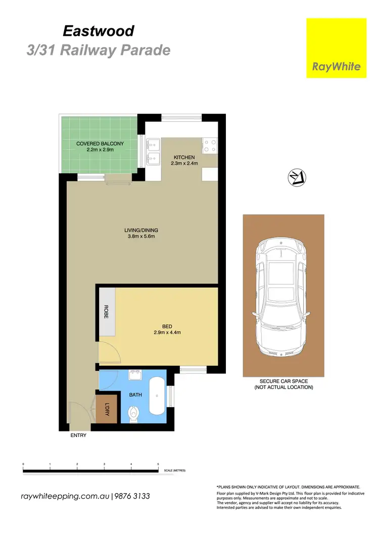 Floorplan of Homely unit listing, 3/31 Railway Parade, Eastwood NSW 2122