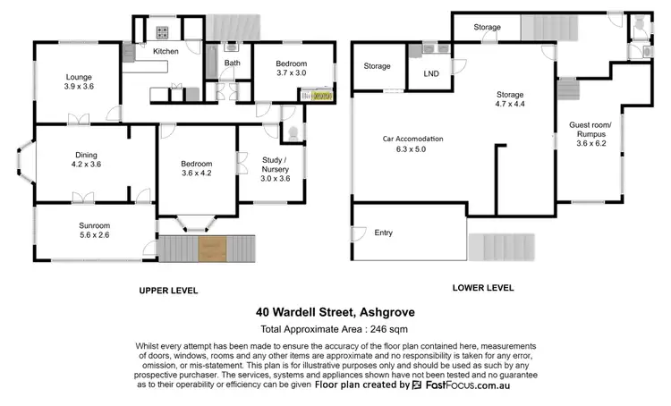 Floorplan of Homely house listing, 40 Wardell Street, Ashgrove QLD 4060