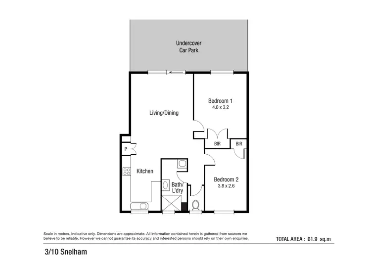 Floorplan of Homely unit listing, 3/10 Snelham Street, Rosslea QLD 4812