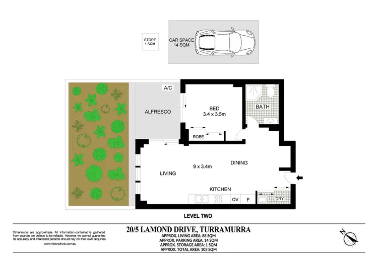 Floorplan of Homely apartment listing, 20/5 Lamond Drive, Turramurra NSW 2074