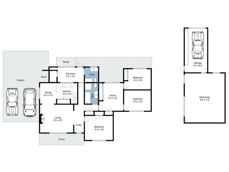 Floorplan of Homely house listing, 5 Charles Street, Benalla VIC 3672