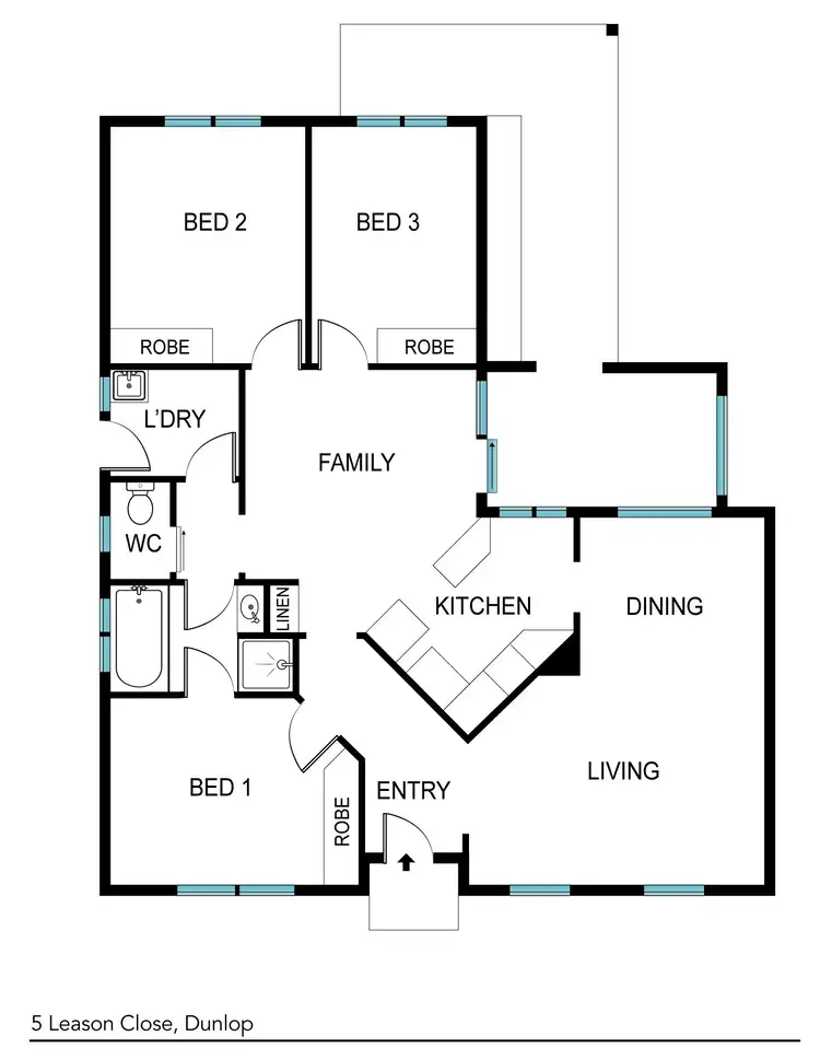 Floorplan of Homely house listing, 5 Leason Close, Dunlop ACT 2615