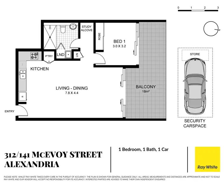Floorplan of Homely apartment listing, 312/141 McEvoy Street, Alexandria NSW 2015