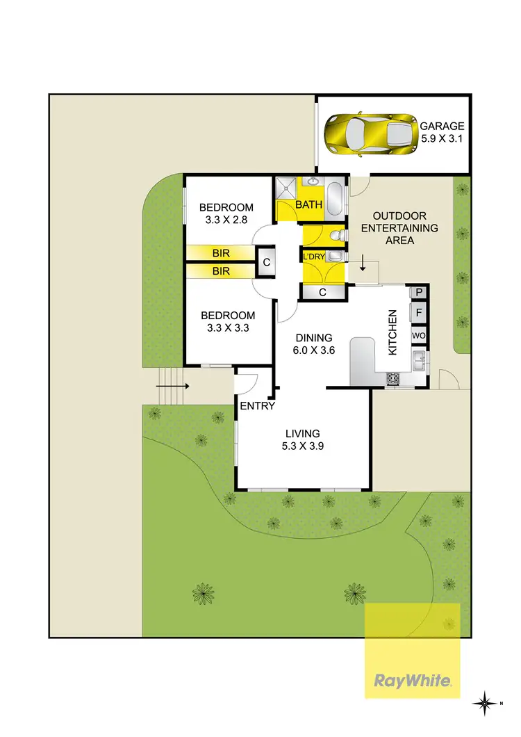 Floorplan of Homely unit listing, 4/12 Thornhill Road, Highton VIC 3216