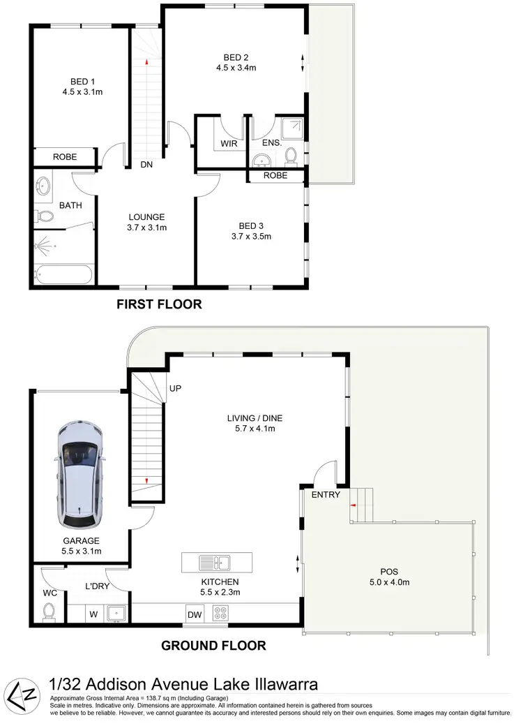 Floorplan of Homely house listing, 1/32 Addison Avenue, Lake Illawarra NSW 2528