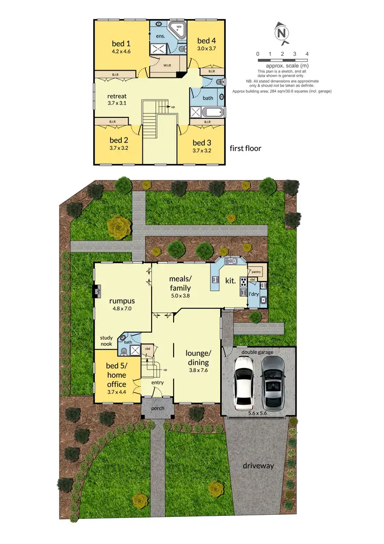 Floorplan of Homely townhouse listing, 1/19 Campbell Street, Glen Waverley VIC 3150