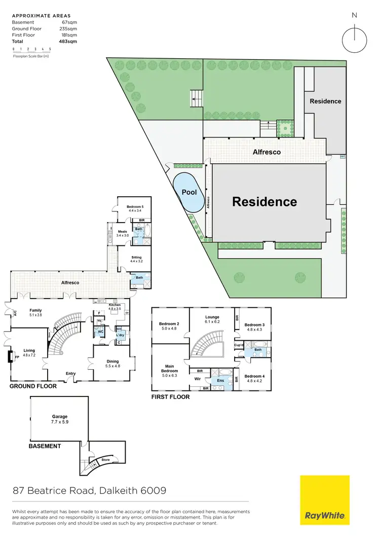 Floorplan of Homely house listing, 87 Beatrice Road, Dalkeith WA 6009