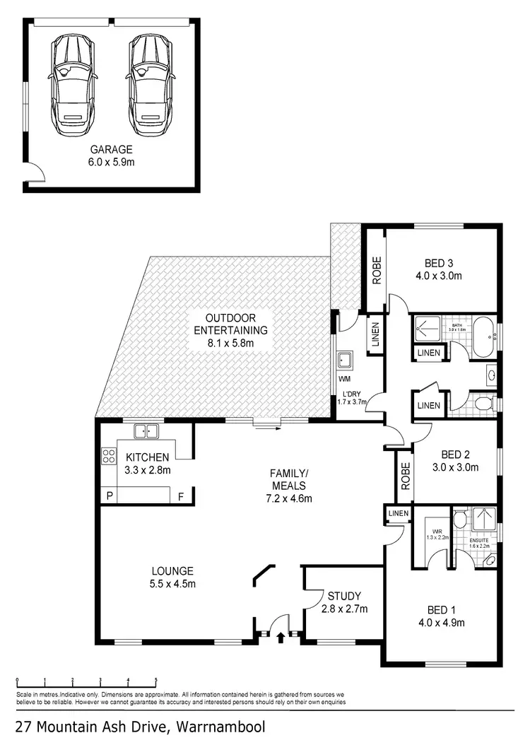 Floorplan of Homely house listing, 27 Mountain Ash Drive, Warrnambool VIC 3280