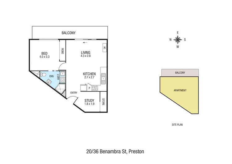 Floorplan of Homely unit listing, 20/36 Benambra Street, Preston VIC 3072