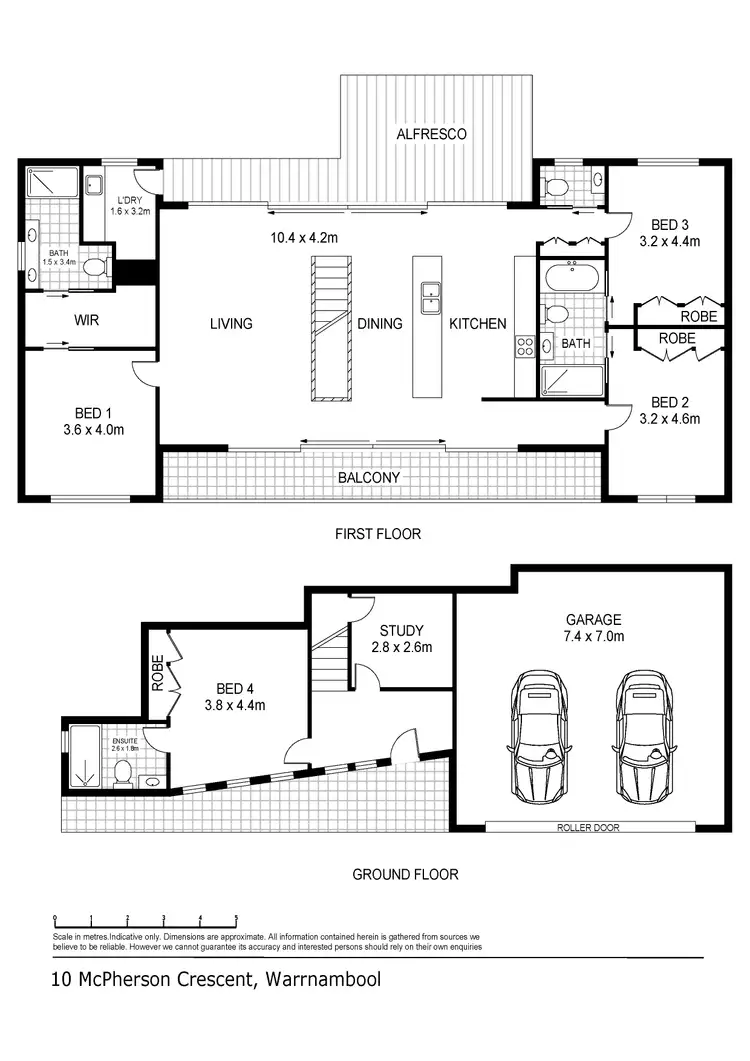 Floorplan of Homely house listing, 10 McPherson Crescent, Warrnambool VIC 3280
