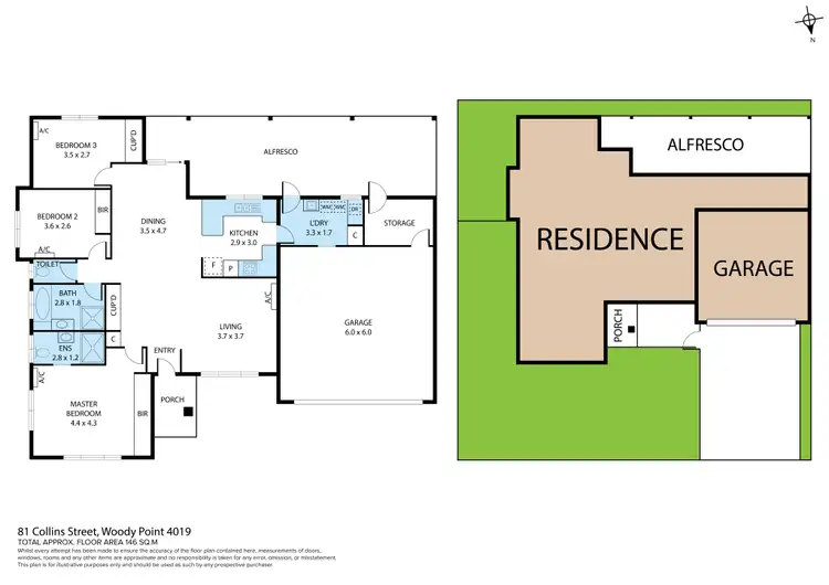 Floorplan of Homely house listing, 81 Collins Street, Woody Point QLD 4019