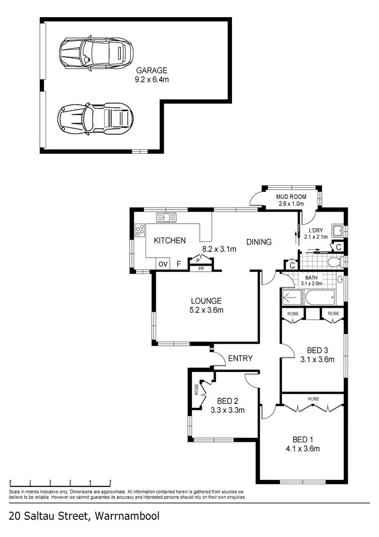 Floorplan of Homely house listing, 20 Saltau Street, Warrnambool VIC 3280