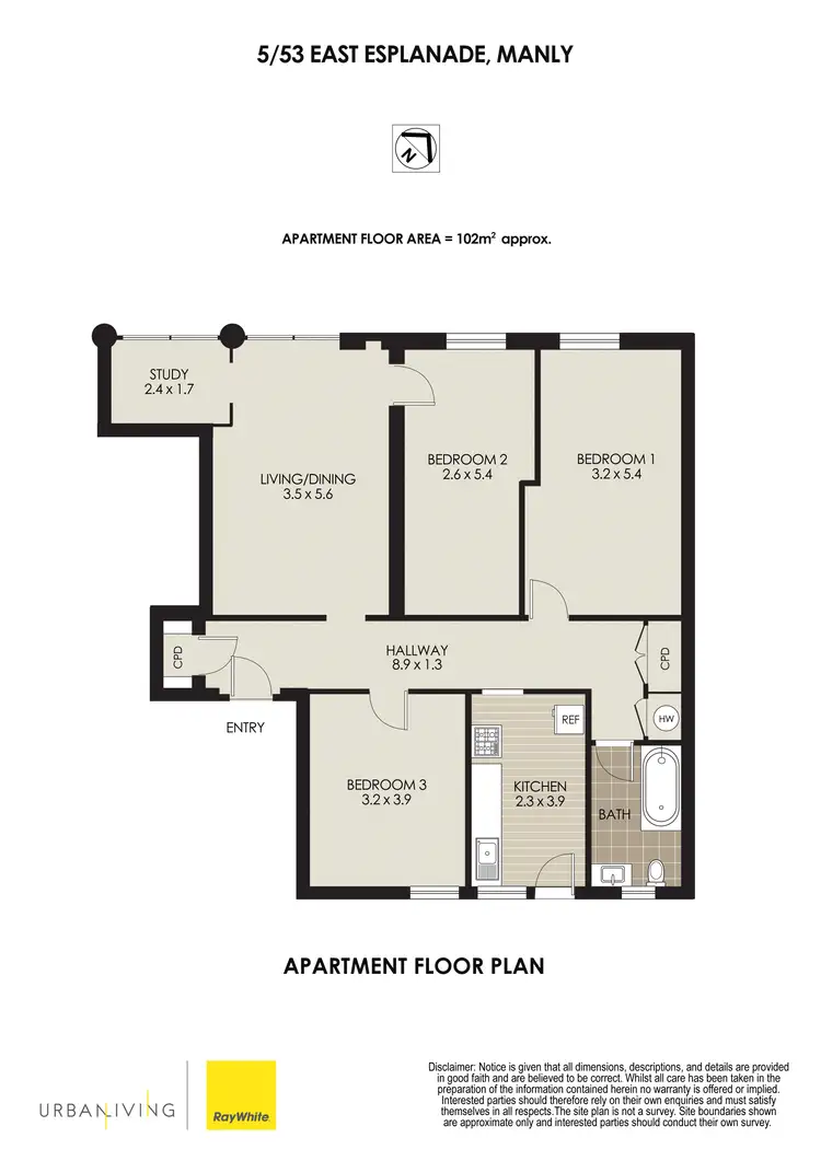 Floorplan of Homely apartment listing, 5/53 East Esplanade, Manly NSW 2095