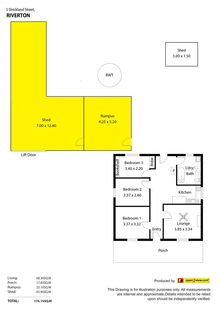 Floorplan of Homely house listing, 5 Strickland Street, Riverton SA 5412