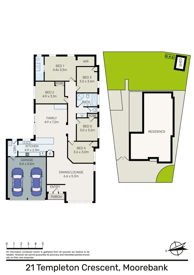 Floorplan of Homely house listing, 21 Templeton Crescent, Moorebank NSW 2170