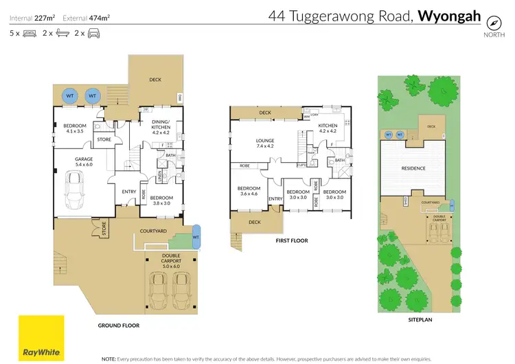Floorplan of Homely house listing, 44 Tuggerawong Road, Wyongah NSW 2259