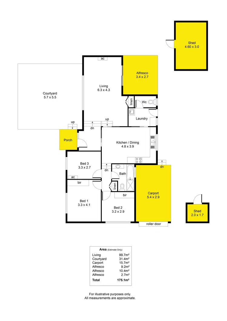 Floorplan of Homely house listing, 1 Greenwillow Crescent, Happy Valley SA 5159