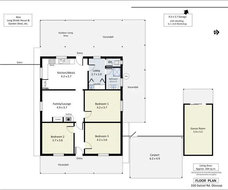 Floorplan of Homely house listing, 330 Dalziel Road, Winkie SA 5343