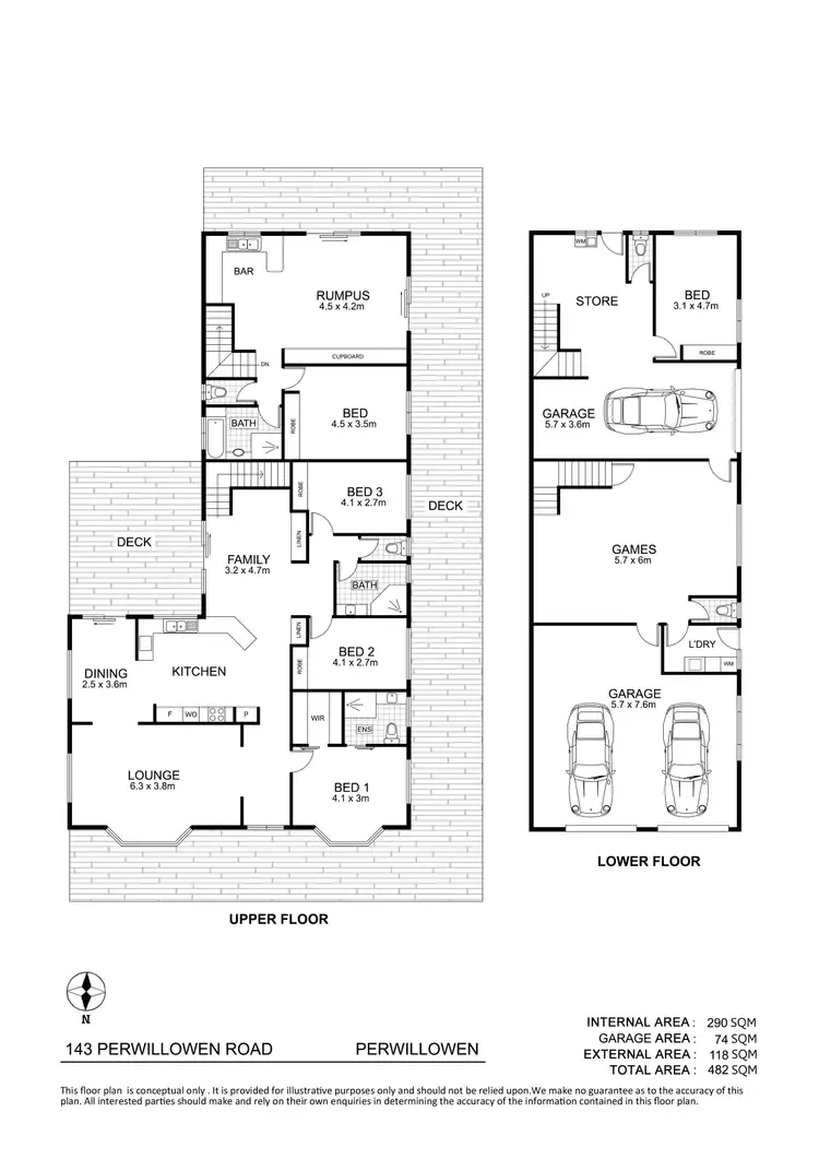 Floorplan of Homely house listing, 143 Perwillowen Road, Burnside QLD 4560
