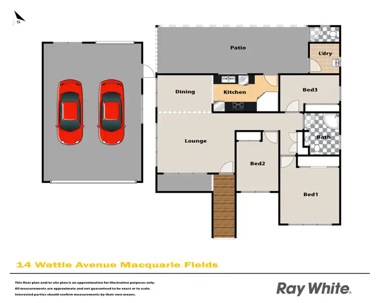 Floorplan of Homely house listing, 14 Wattle Avenue, Macquarie Fields NSW 2564