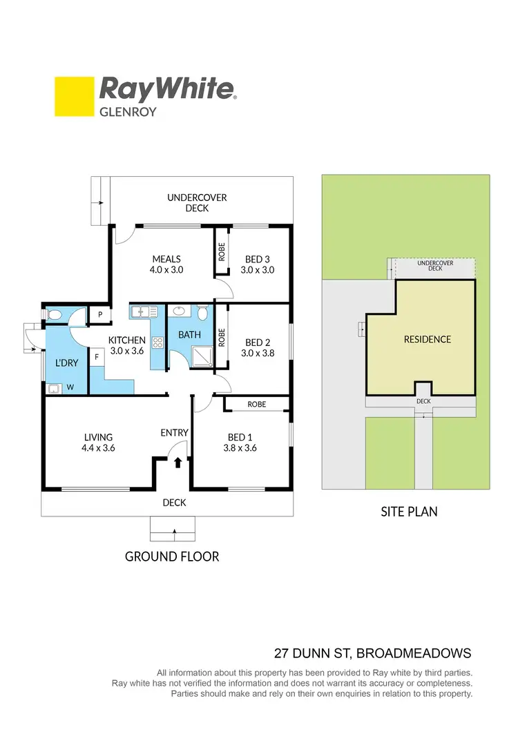 Floorplan of Homely house listing, 27 Dunn Street, Broadmeadows VIC 3047