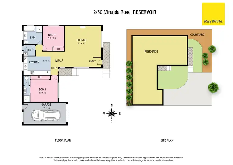Floorplan of Homely unit listing, 2/50 Miranda Road, Reservoir VIC 3073