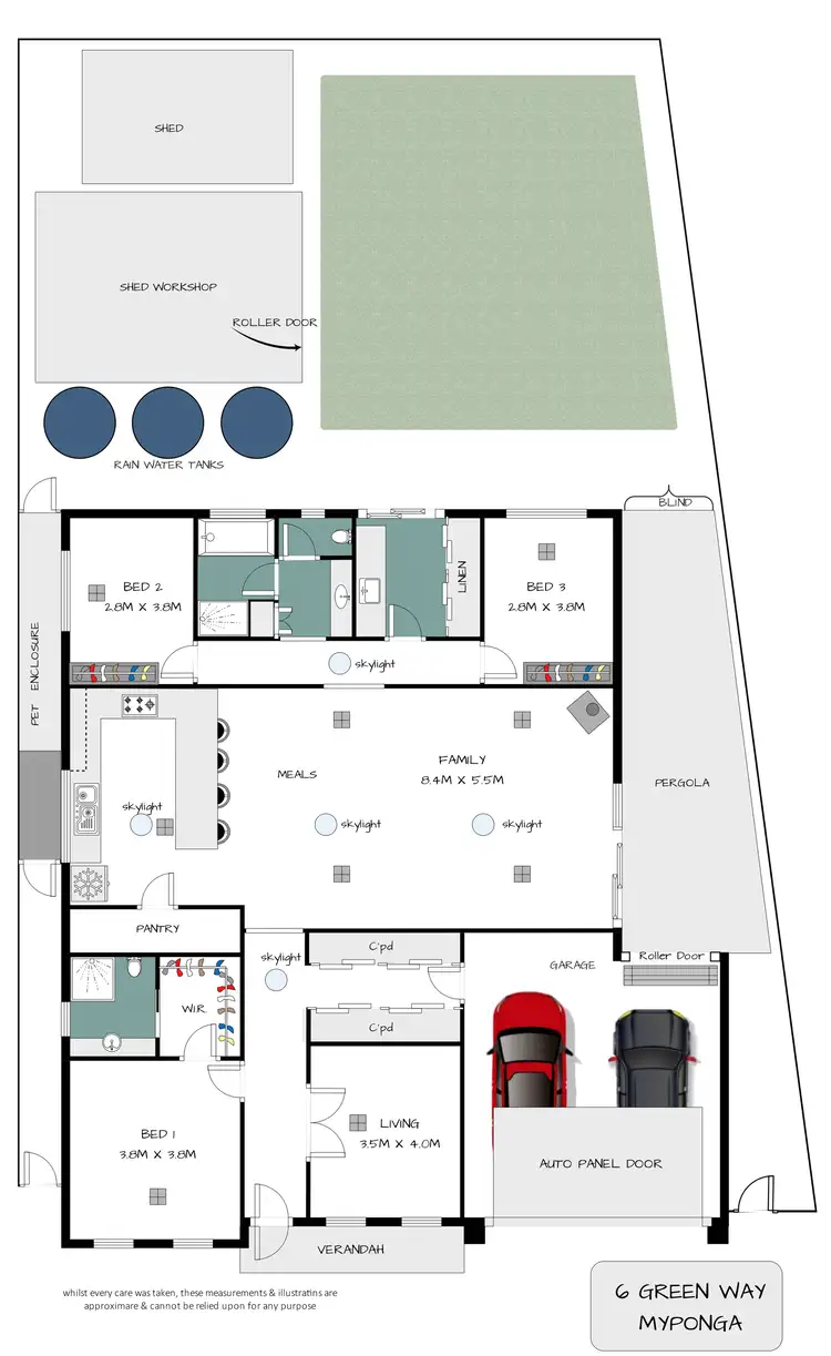 Floorplan of Homely house listing, 6 Green Way, Myponga SA 5202