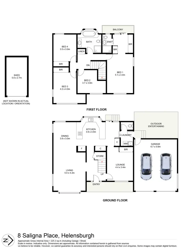 Floorplan of Homely house listing, 8 Saligna Place, Helensburgh NSW 2508