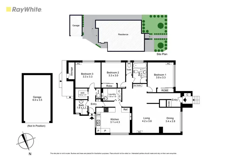 Floorplan of Homely townhouse listing, 1/2 Eric Court, Oakleigh South VIC 3167