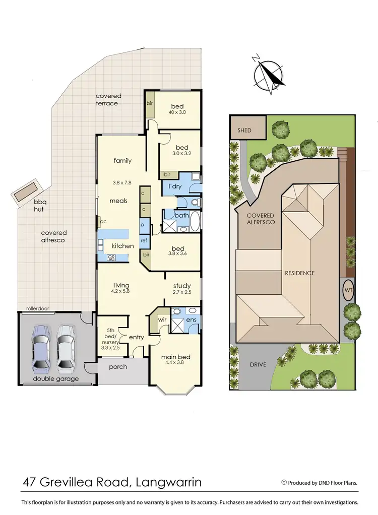 Floorplan of Homely house listing, 47 Grevillea Road, Langwarrin VIC 3910