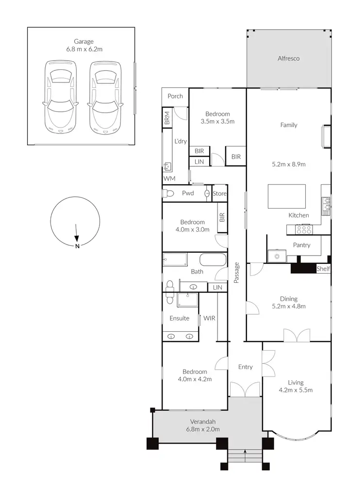 Floorplan of Homely house listing, 61 Gertrude Street, Geelong West VIC 3218