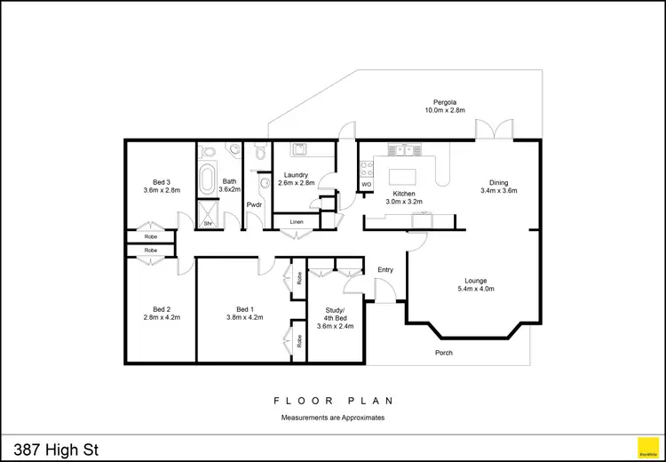 Floorplan of Homely house listing, 387 High Street, Nagambie VIC 3608