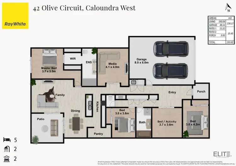 Floorplan of Homely house listing, 42 Olive Circuit, Caloundra West QLD 4551