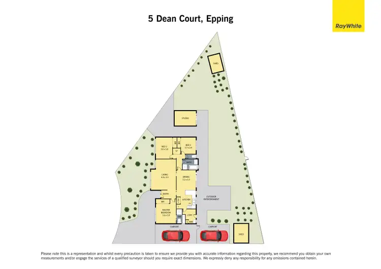 Floorplan of Homely house listing, 5 Dean Court, Epping VIC 3076