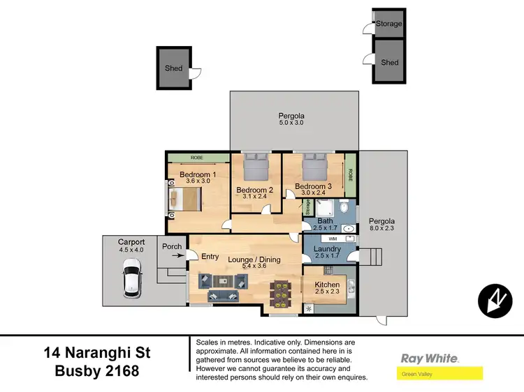 Floorplan of Homely house listing, 14 Naranghi Street, Busby NSW 2168