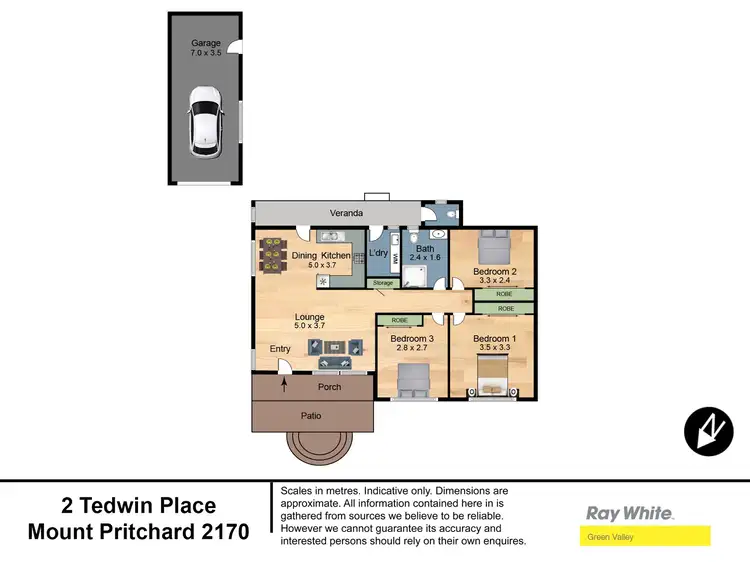 Floorplan of Homely house listing, 2 Tedwin Street, Mount Pritchard NSW 2170