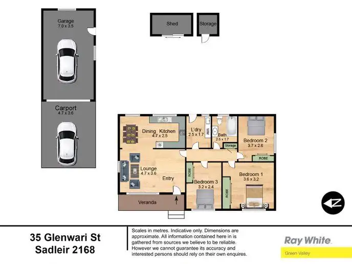 Floorplan of Homely house listing, 35 Glenwari Street, Sadleir NSW 2168