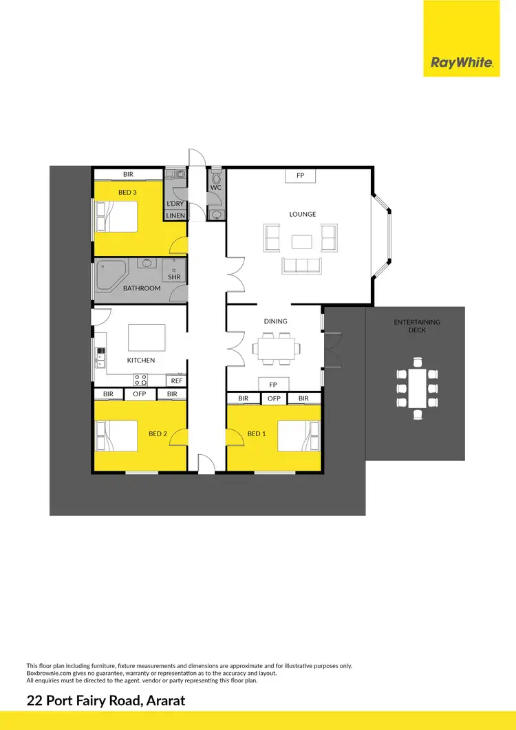 Floorplan of Homely house listing, 22 Port Fairy Road, Ararat VIC 3377
