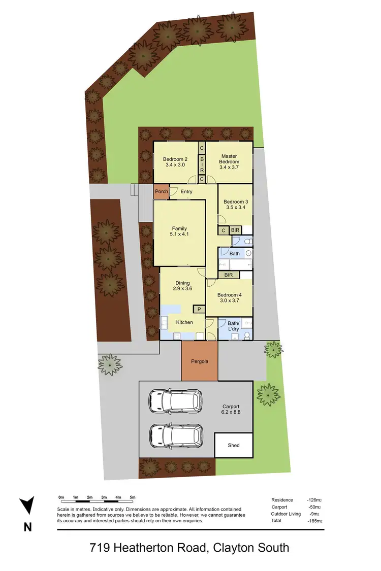 Floorplan of Homely house listing, 719 Heatherton Road, Clayton South VIC 3169