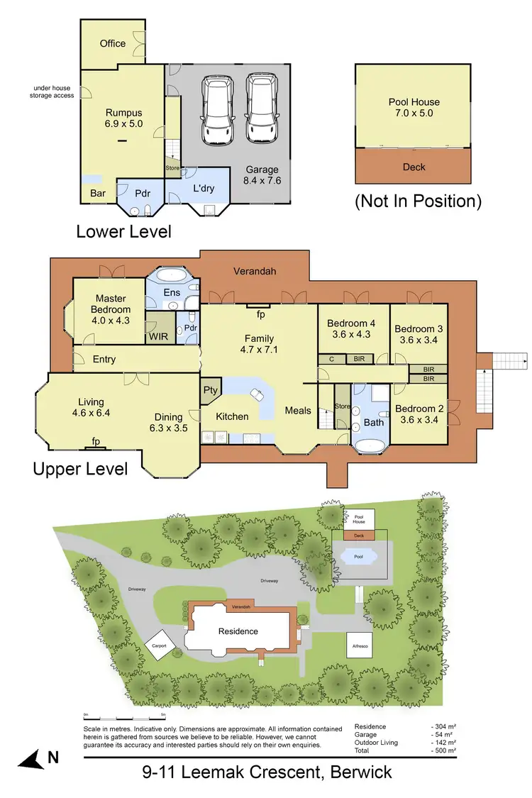 Floorplan of Homely house listing, 9-11 Leemak Crescent, Berwick VIC 3806