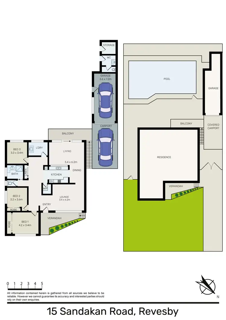 Floorplan of Homely house listing, 15 Sandakan Road, Revesby Heights NSW 2212