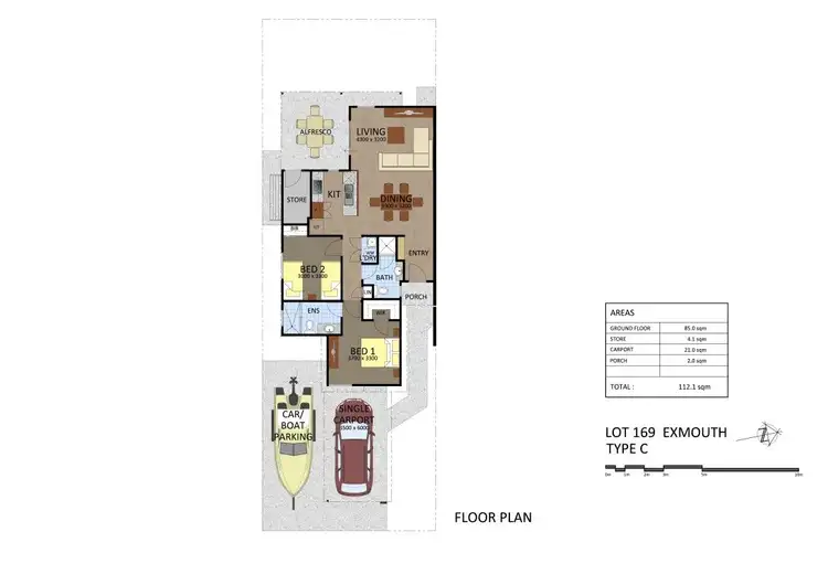 Floorplan of Homely house listing, 15/30 Dugong Close, Exmouth WA 6707