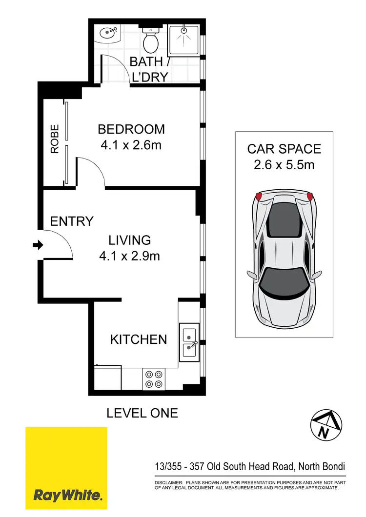 Floorplan of Homely apartment listing, 13/355-357 Old South Head Road, North Bondi NSW 2026