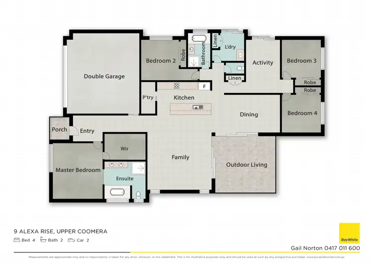Floorplan of Homely house listing, 9 Alexa Rise, Upper Coomera QLD 4209