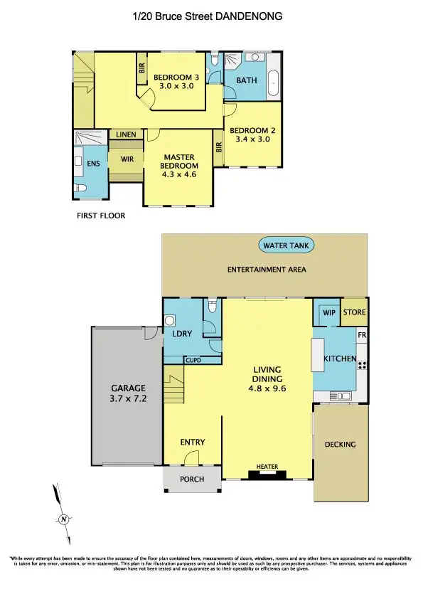 Floorplan of Homely house listing, 1/20 Bruce Street, Dandenong VIC 3175