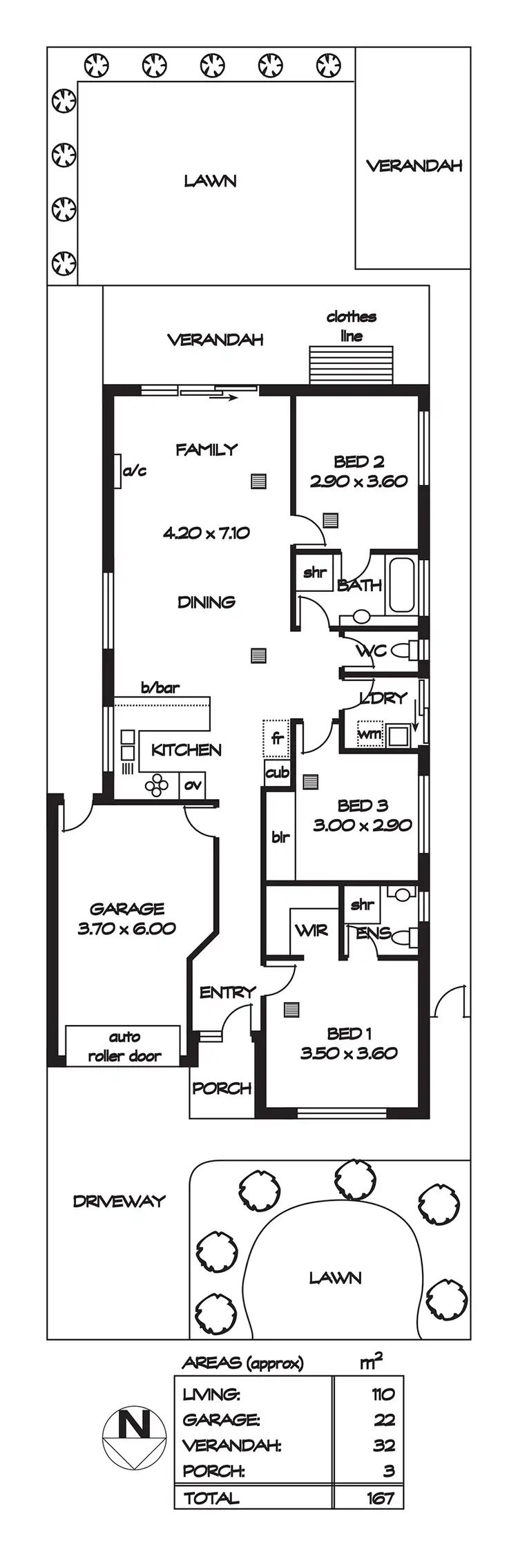 Floorplan of Homely house listing, 25 Mitchinson Grove, Pooraka SA 5095